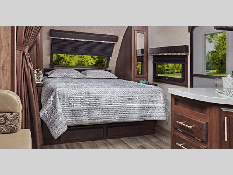 bedroom in white hawk
