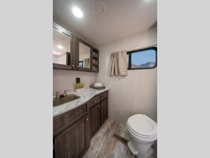 bedroom and bathroom