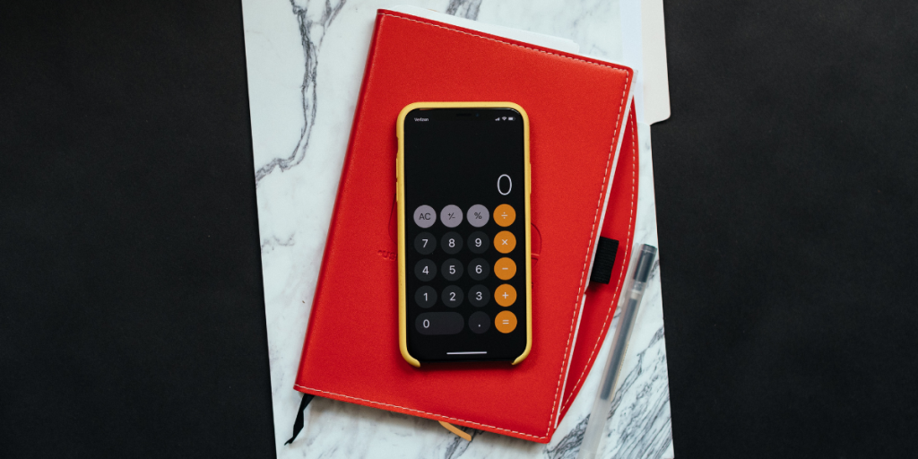 Calculator application on mobile comparing cost of used vs new RV.