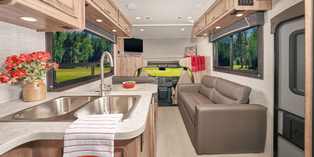 Interior of new RV.