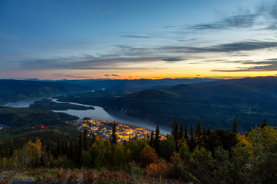 Dawson City, one of the many cities worth a stop on your way RVing from Vancouver Island to the Yukon.