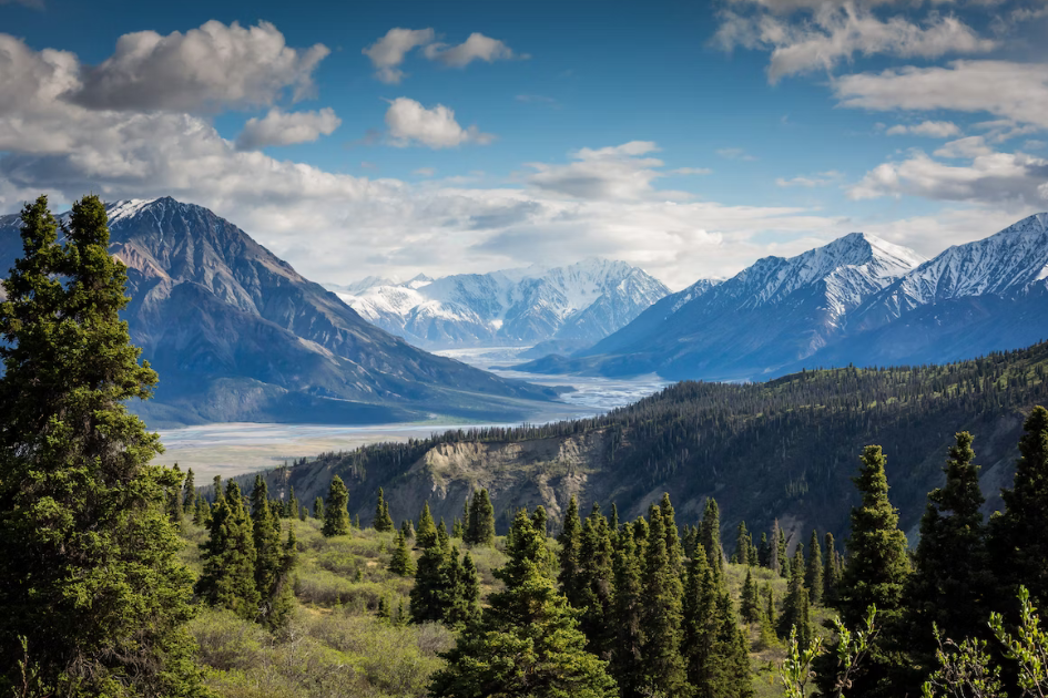 Kluane National Park home to waterfalls, mountains, and picturesque views at every turn.